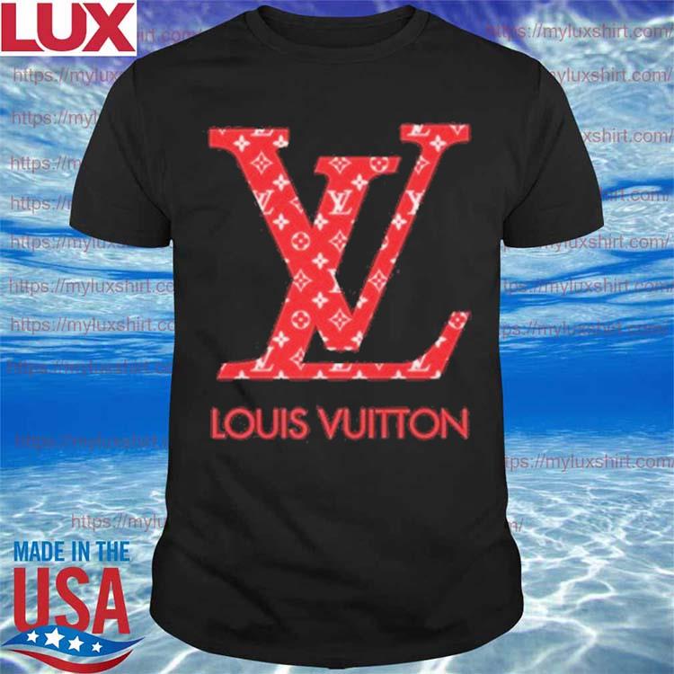 red and white lv shirt