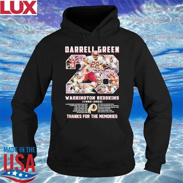 Darrel Green Washington Redskins 1983 - 2002 Thanks for the memories Shirt  Hoodie Sweatshirt - FridayStuff