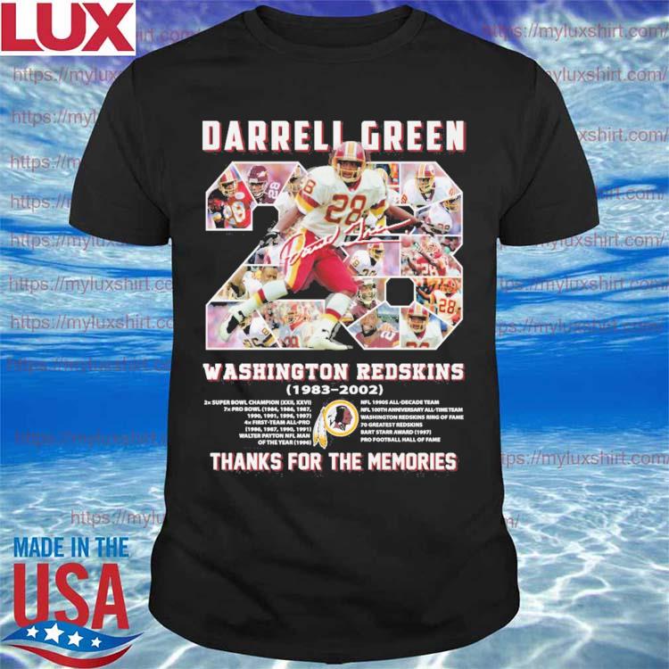 Darrel Green Washington Redskins 1983 - 2002 Thanks for the memories Shirt  Hoodie Sweatshirt - FridayStuff