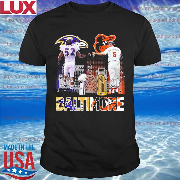 Baltimore City Baltimore Ravens And Baltimore Orioles Shirt