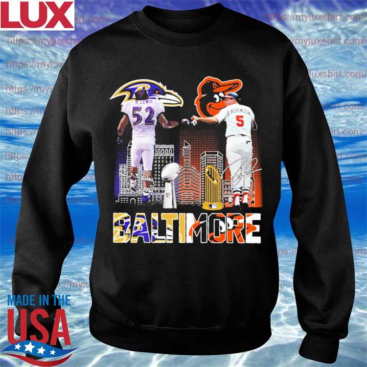 Baltimore City Baltimore Ravens And Baltimore Orioles Shirt