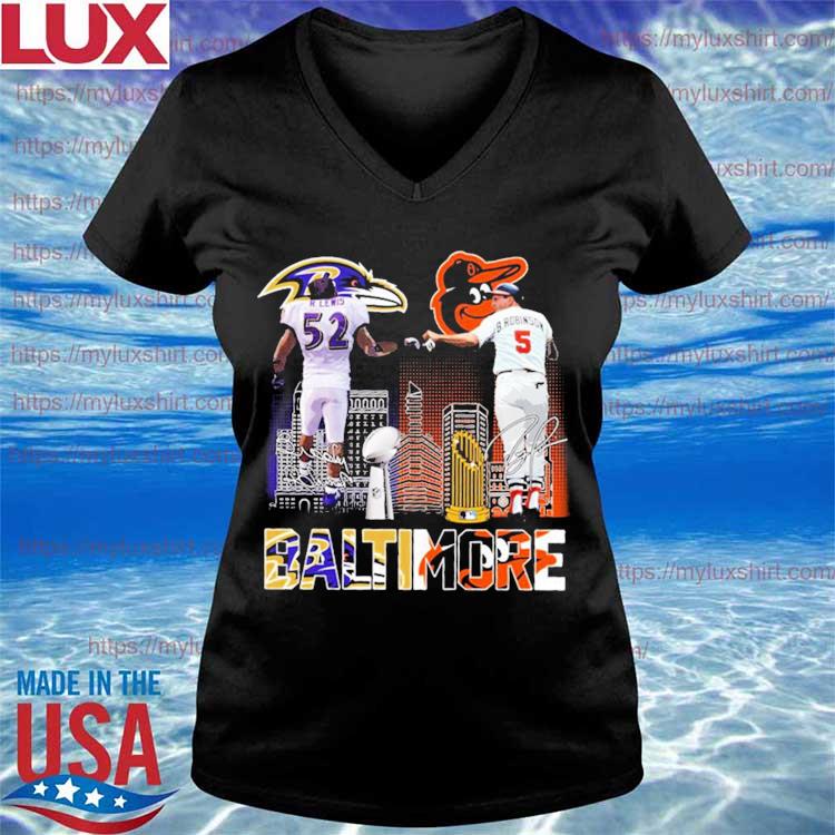 Baltimore city Baltimore Orioles and Baltimore Ravens shirt