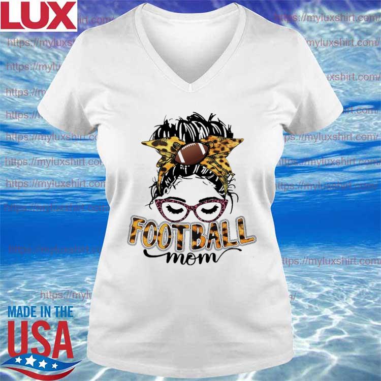 Football Mom Shirt Football He Got It From His Mom Bling 