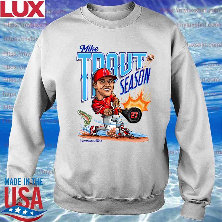Mike Trout Trout Season Adult Mens Angels Baseball Jersey t-Shirt