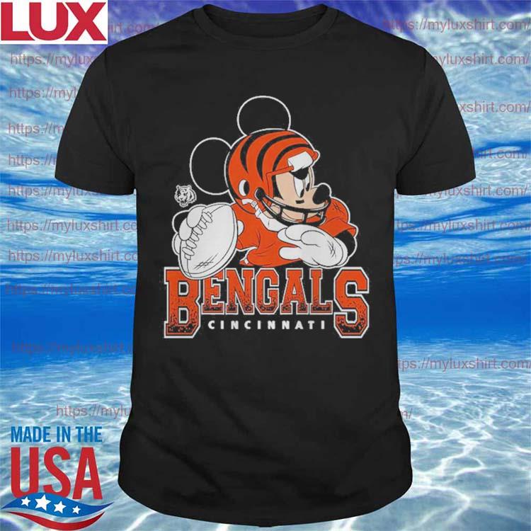 Official Cincinnati Bengals Junk Food Disney Mickey QB T-Shirt