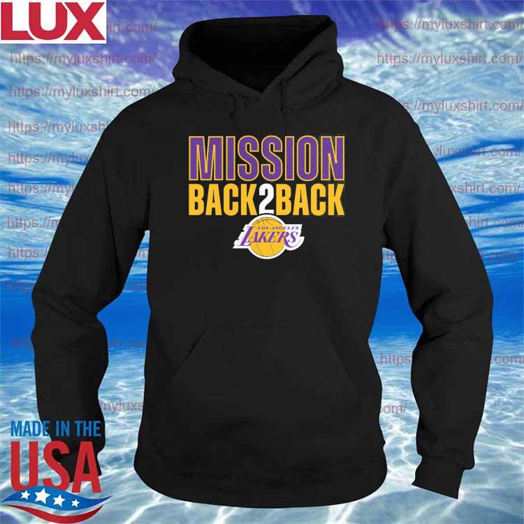 Los Angeles Lakers Fanatics Branded Mission Back 2 Back T Shirt Hoodie Sweater Long Sleeve And Tank Top