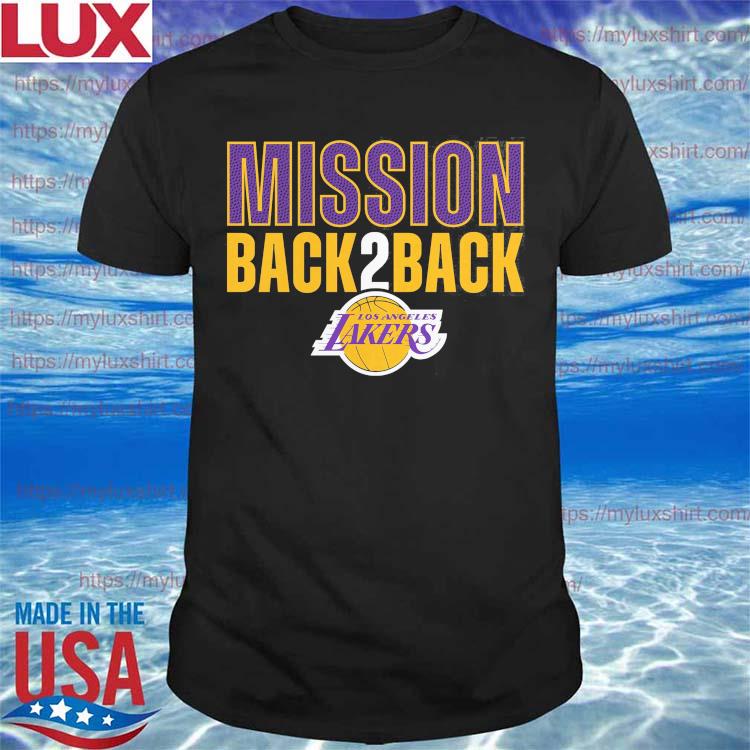 Los Angeles Lakers Fanatics Branded Mission Back 2 Back T Shirt Hoodie Sweater Long Sleeve And Tank Top