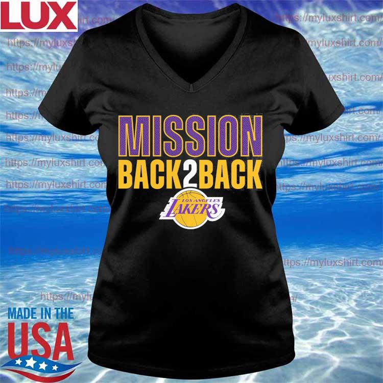 Los Angeles Lakers Fanatics Branded Mission Back 2 Back T Shirt Hoodie Sweater Long Sleeve And Tank Top