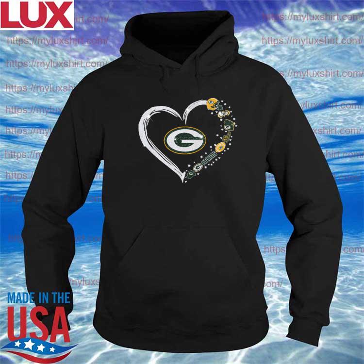 Official Heart Green Bay Packers shirt, hoodie, sweater and v-neck