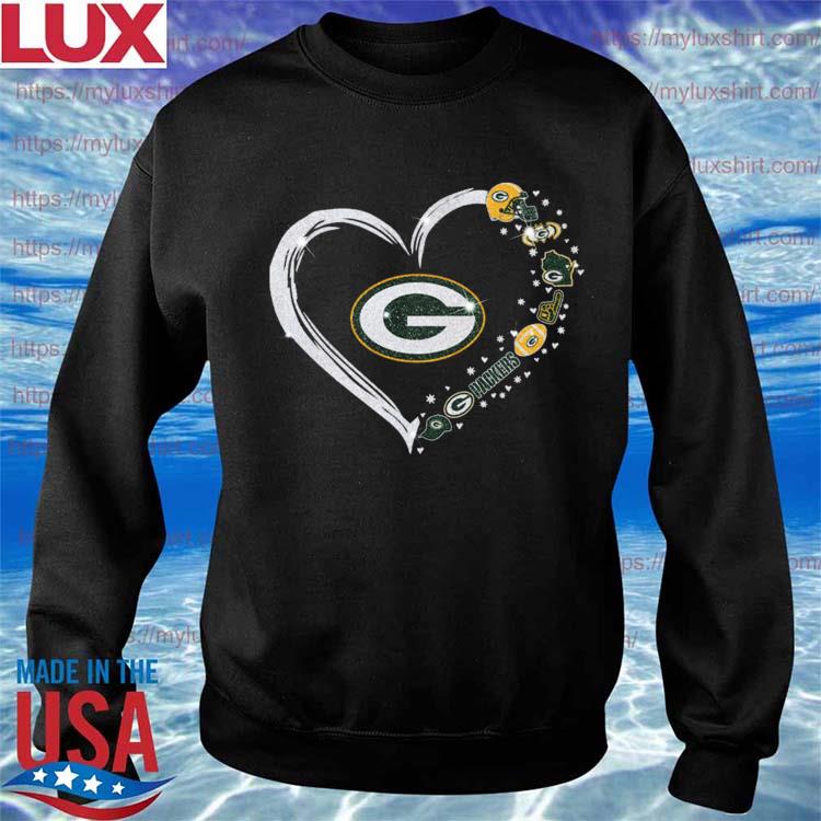 Official Heart Green Bay Packers shirt, hoodie, sweater and v-neck