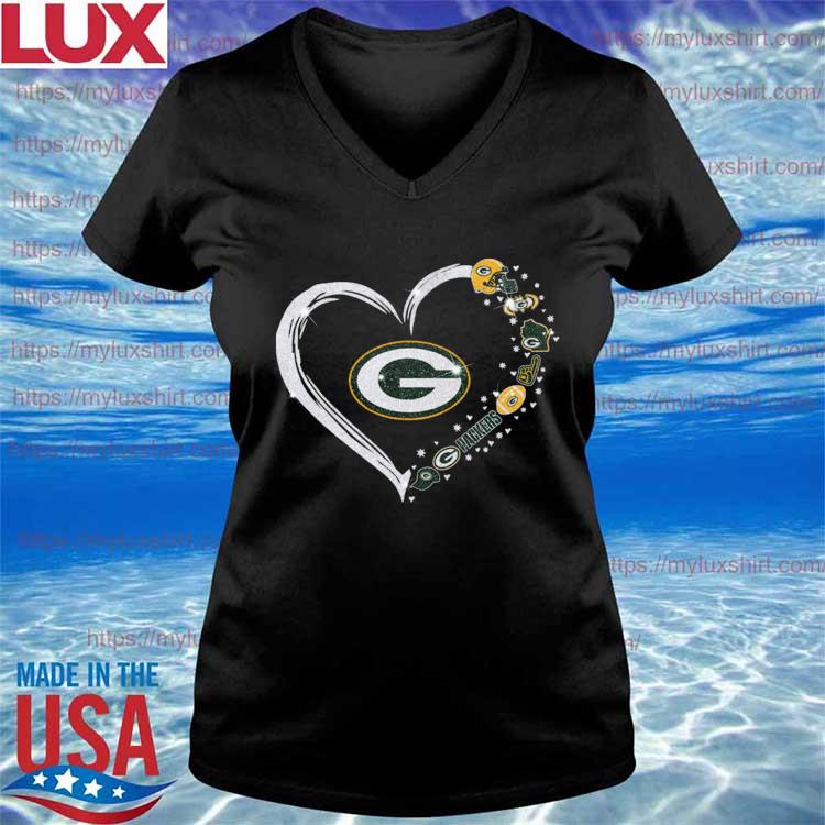 Official Heart Green Bay Packers shirt, hoodie, sweater and v-neck t-shirt