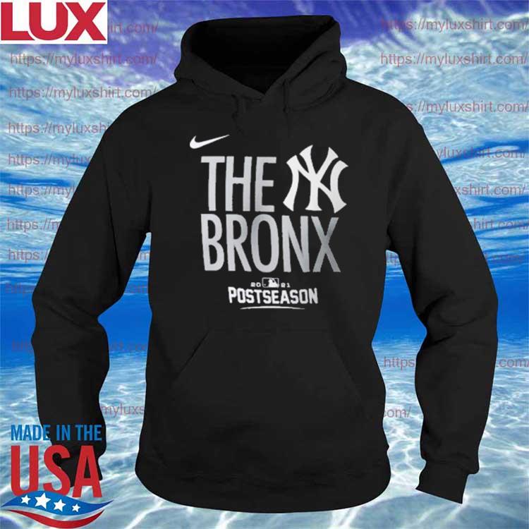 New York Yankees The Bronx Nike 2021 Postseason Dugout T-Shirt
