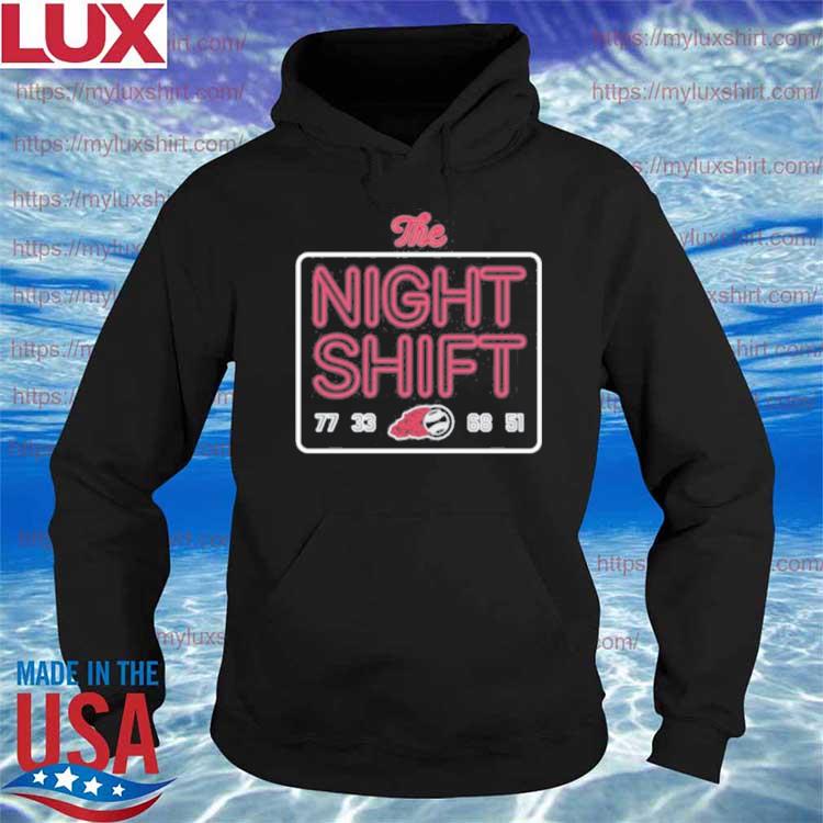 Funny atlanta Braves The Night Shift 77 33 68 51 Champion 2021 T