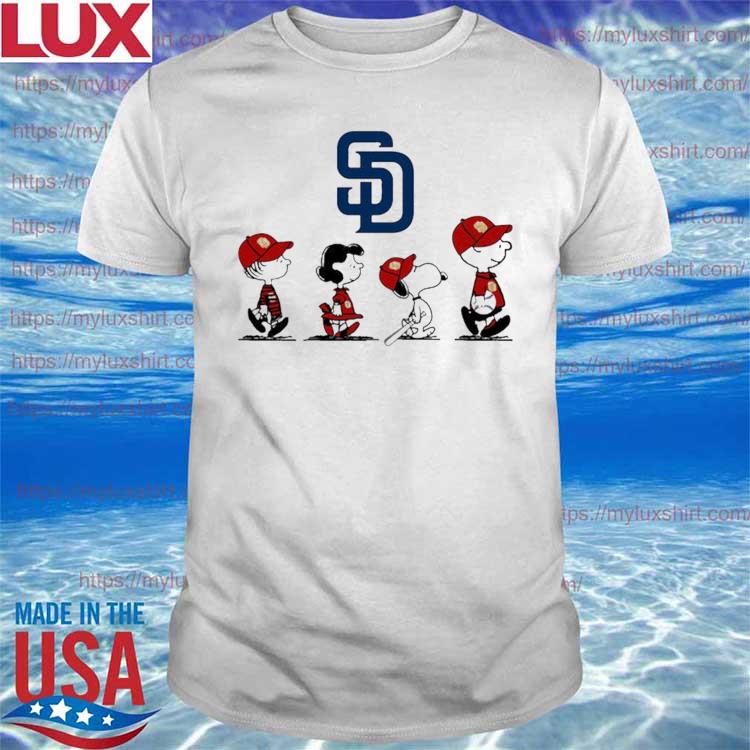 The Peanut Character Snoopy And Friends San Diego Padres Shirt