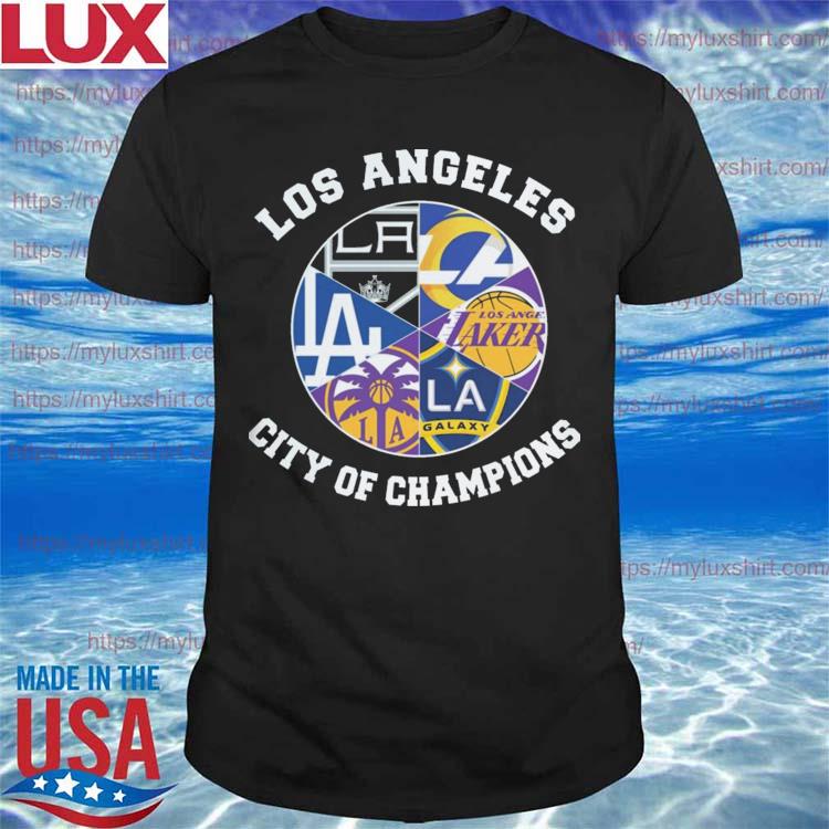 Good Los Angeles Laker Dodgers City Of Champions Shirt - T-ShirtTop