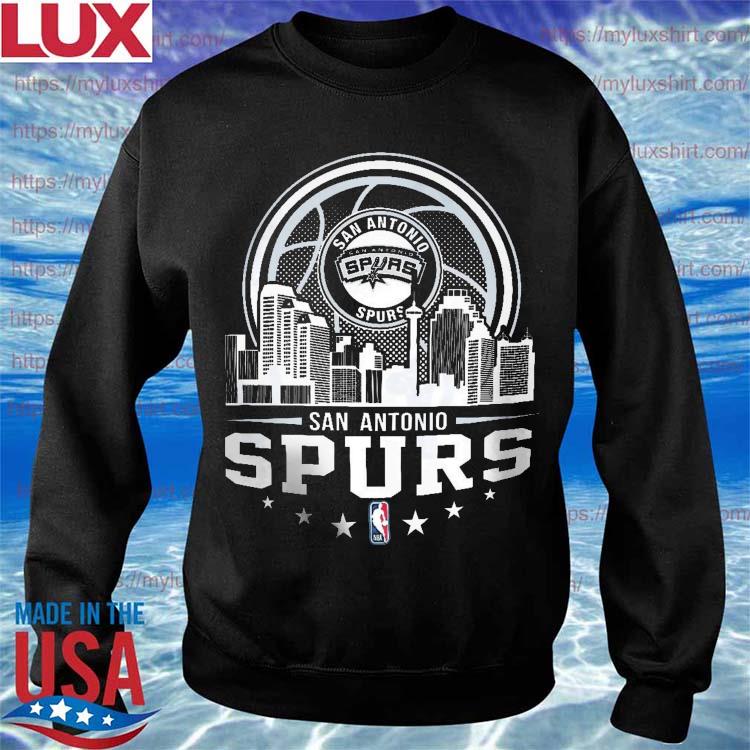 Official San Antonio Spurs Nba City Skyline Shirt, hoodie, sweater, long  sleeve and tank top