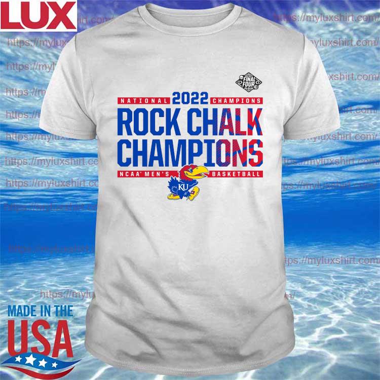 Rock chalk champions fanatics branded Kansas jayhawks 2022 ncaa