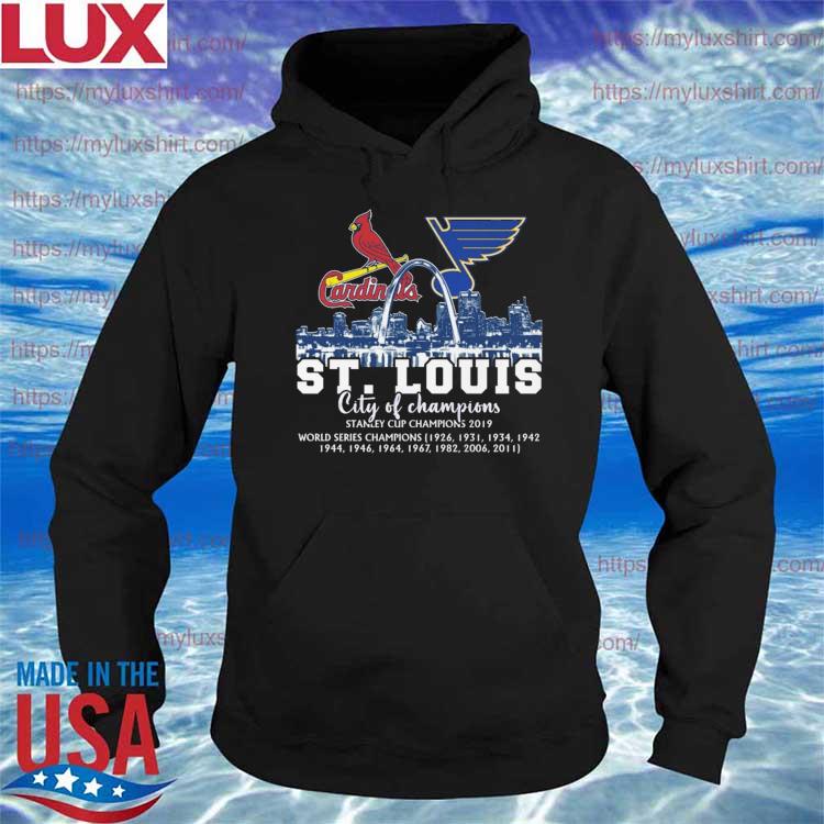 St Louis City St Louis Cardinals and St Louis Blues shirt, hoodie, sweater,  long sleeve and tank top