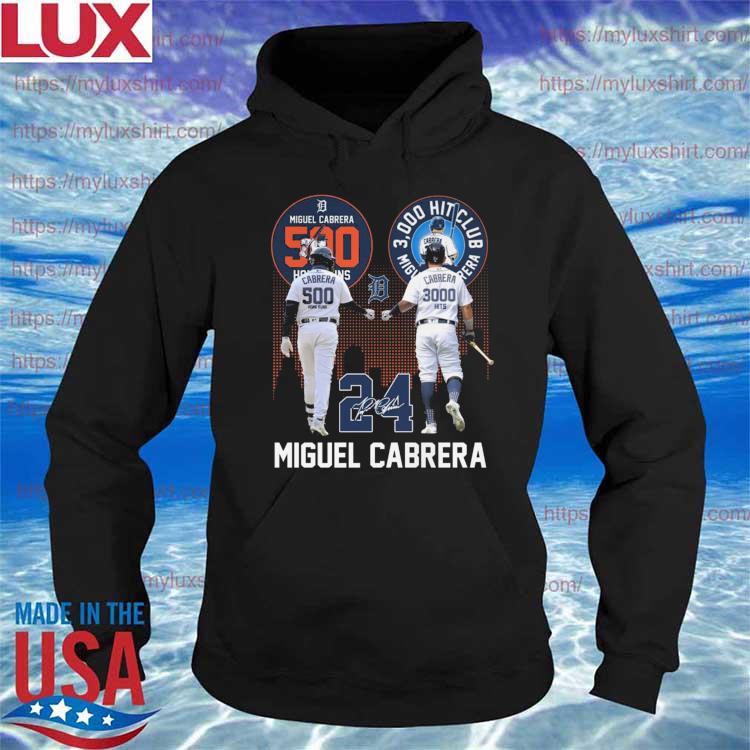 Miguel Cabrera 500 Hitclub Miguel Cabrera Signature Shirt, hoodie,  longsleeve, sweatshirt, v-neck tee