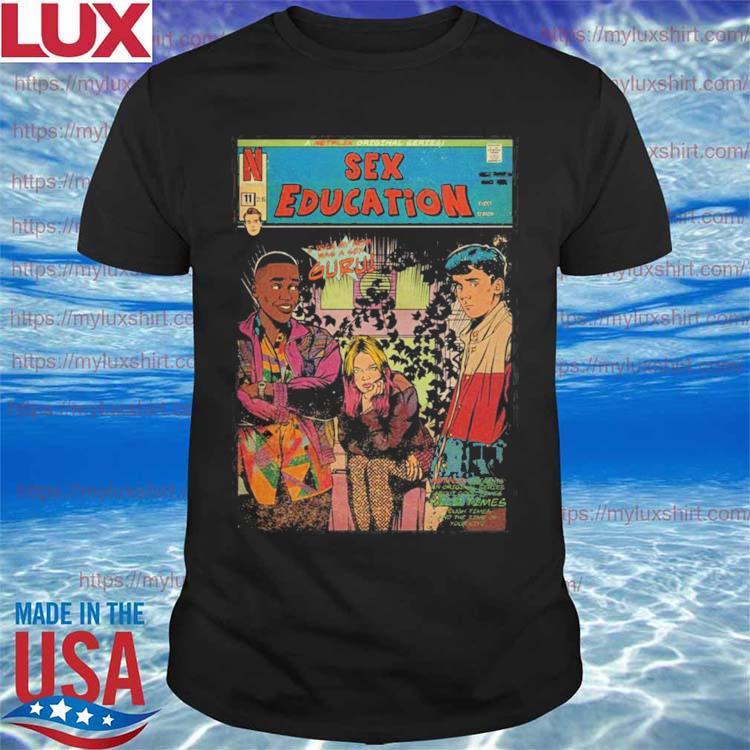 Sex Education Comic Strip Graphic Design Shirt