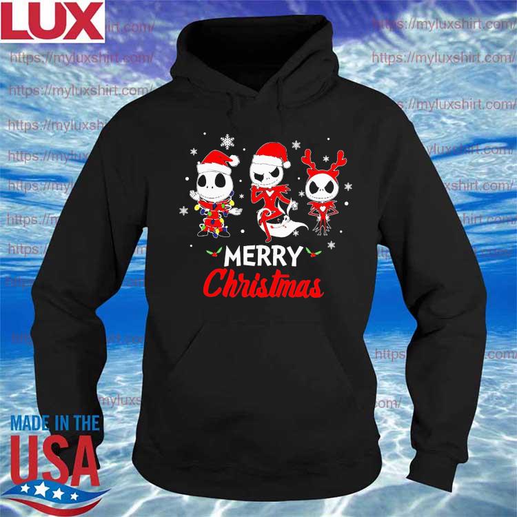 Cute Nightmare Before Christmas Jack Skellington Merry Xmas Sweater Hoodie