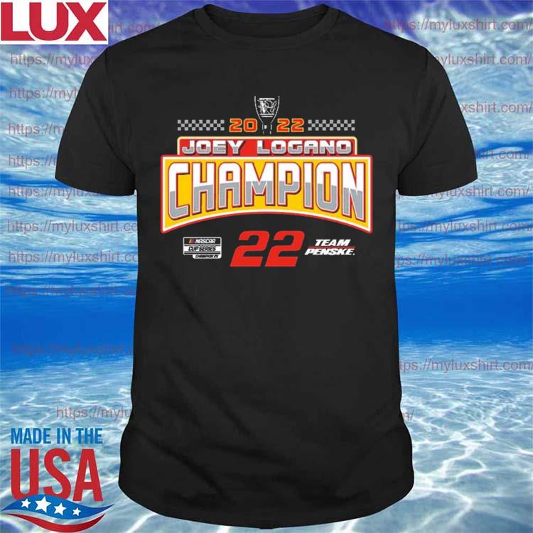 Joey Logano Team Penske 2022 NASCAR Cup Series Champion Name & Number shirt