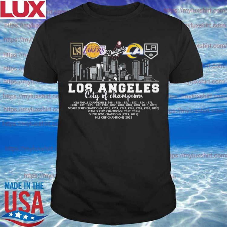 Los Angeles City of Champions 2022 NBA Los Angeles Sports team shirt