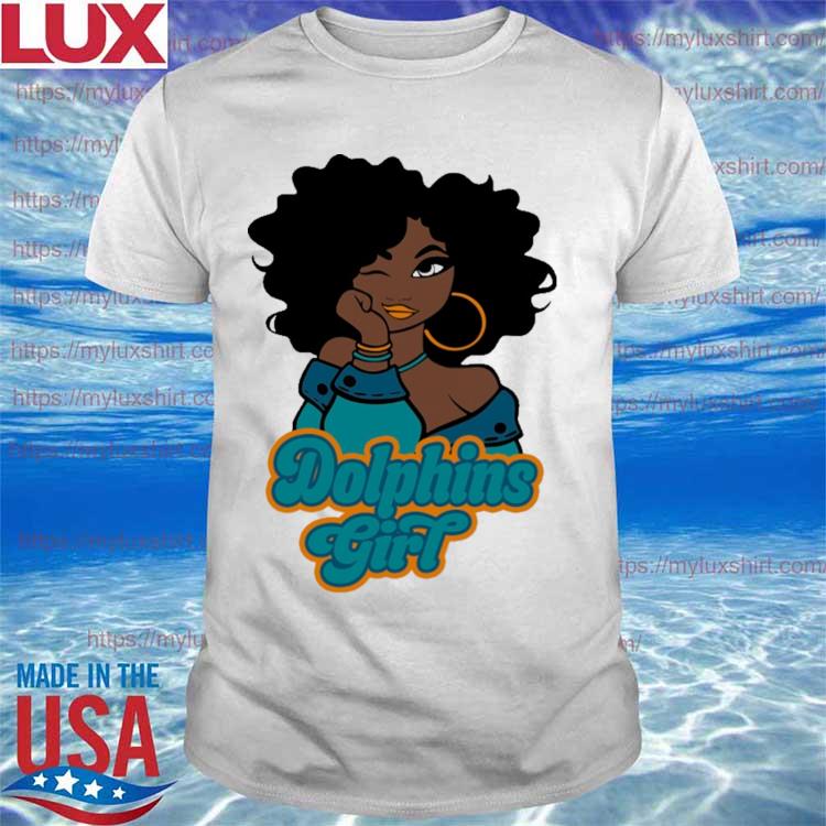 Black Woman Miami Dolphins Girl Shirt, hoodie, sweater, long sleeve and  tank top