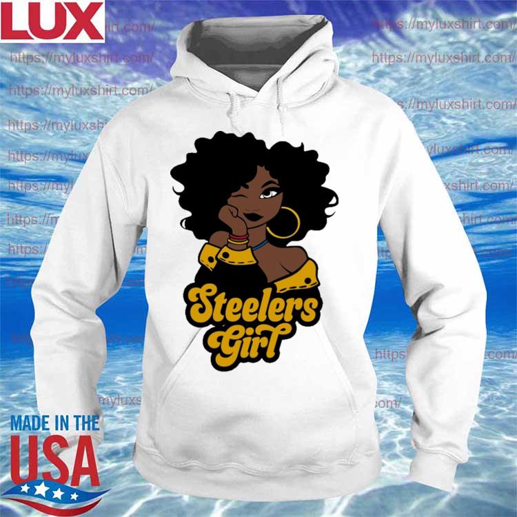 Pittsburgh Steelers football Black Girl 2022 s Hoodie