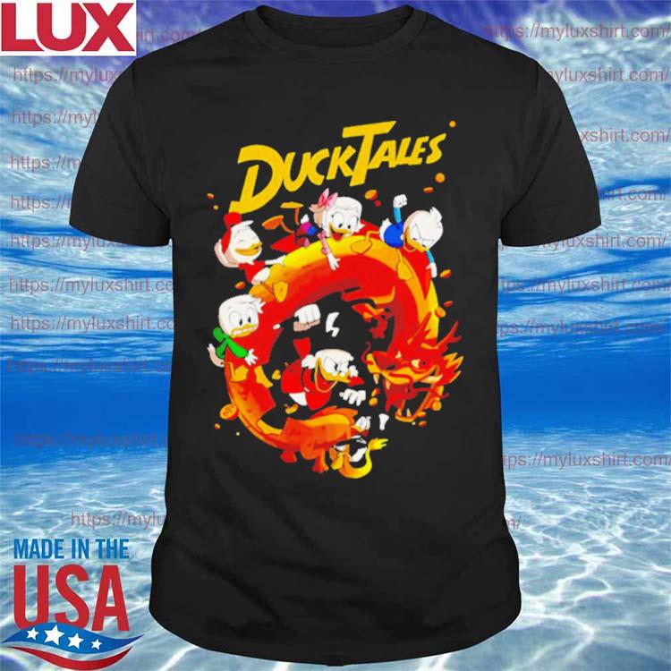 Dragon Fire Hurican Sima Well Disney Donald Ducktales Shirt