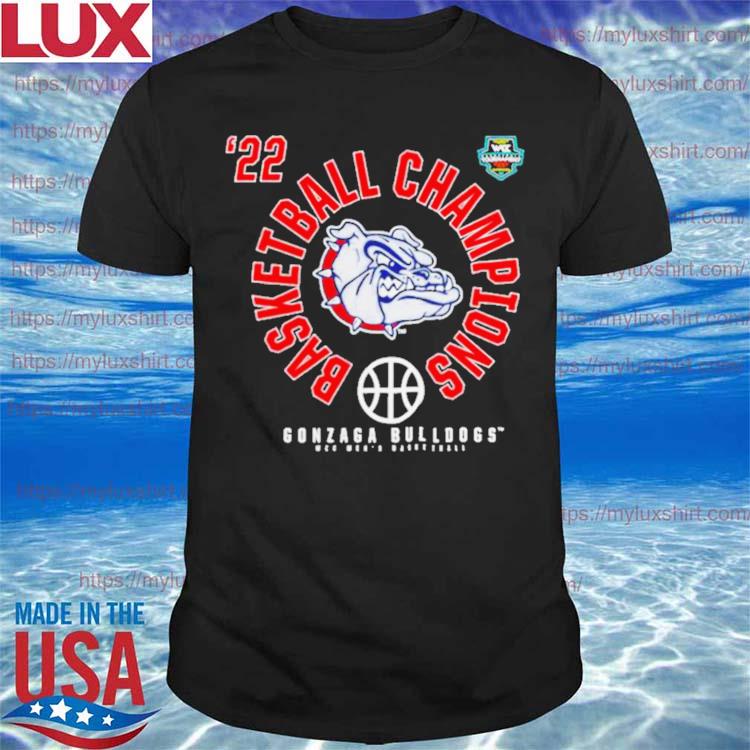 Gonzaga Bulldogs 2022 Wcc Men’s Basketball Conference Tournament Champions T-shirt