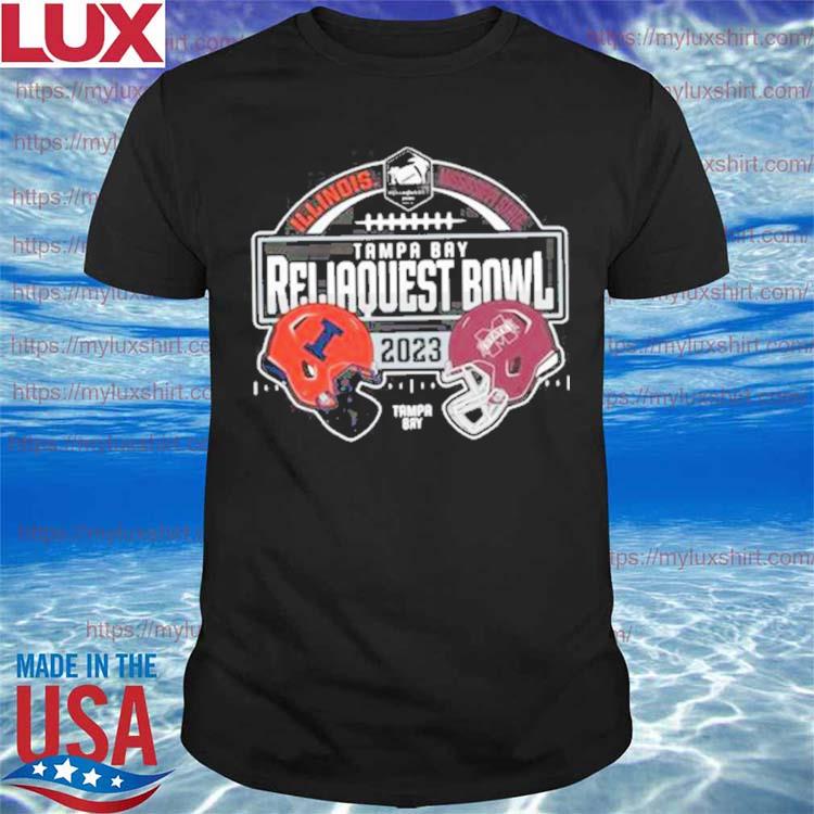 Illinois Fighting Illini Vs Mississippi State Bulldogs Tampa Bay Reliaquest Bowl 2023 Helmet shirt