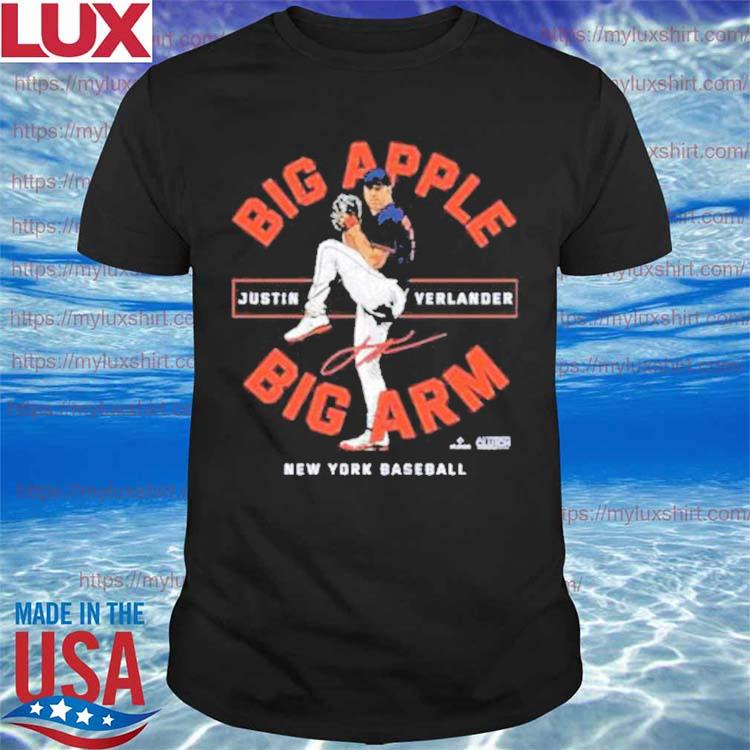 Justin Verlander Big Apple Big Arm New York Baseball Signatures Classic Shirt