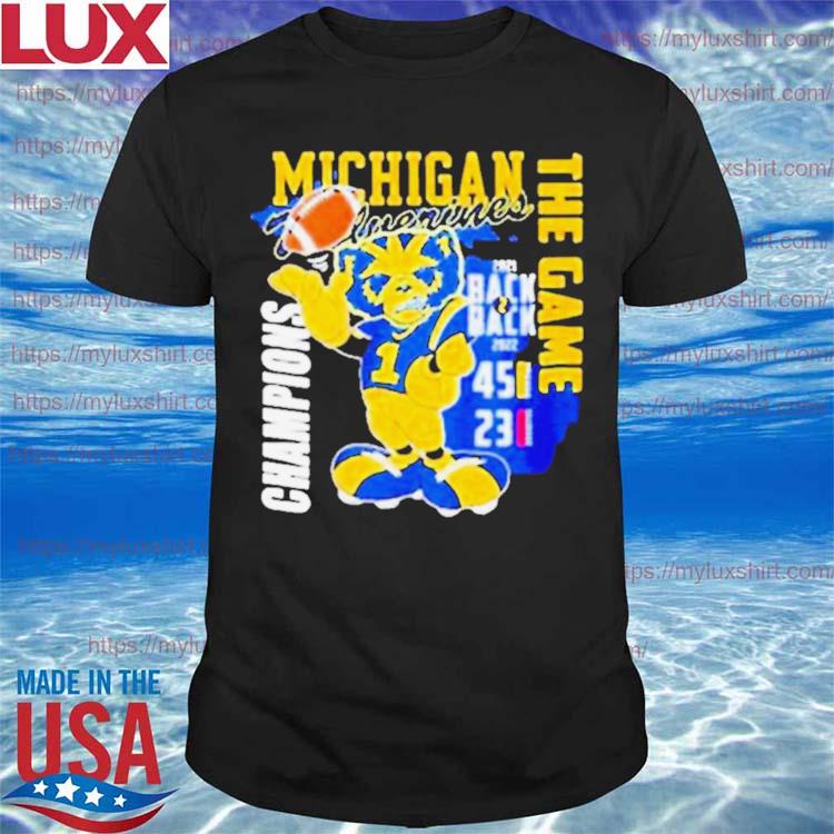 Michigan Wolverines Back To Back The Game Champions Shirt