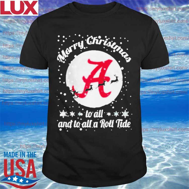 Official Alabama Crimson Tide Merry Christmas To All And To All A Roll Tide Sweater