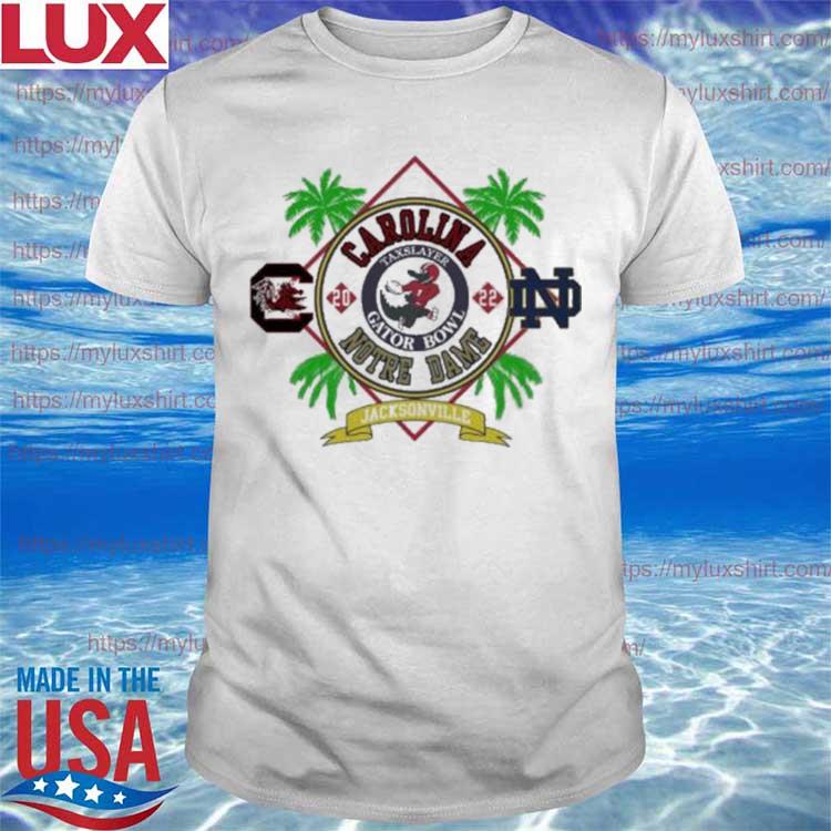 Official Carollina Taxslayer Gator Bowl Notre Dame Jacksonville T-Shirt