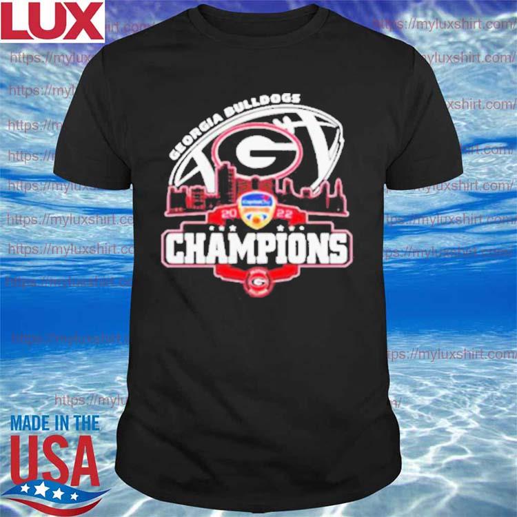 Official Georgia Bulldogs Logo Dukes Bowl City 2022 Champions Shirt