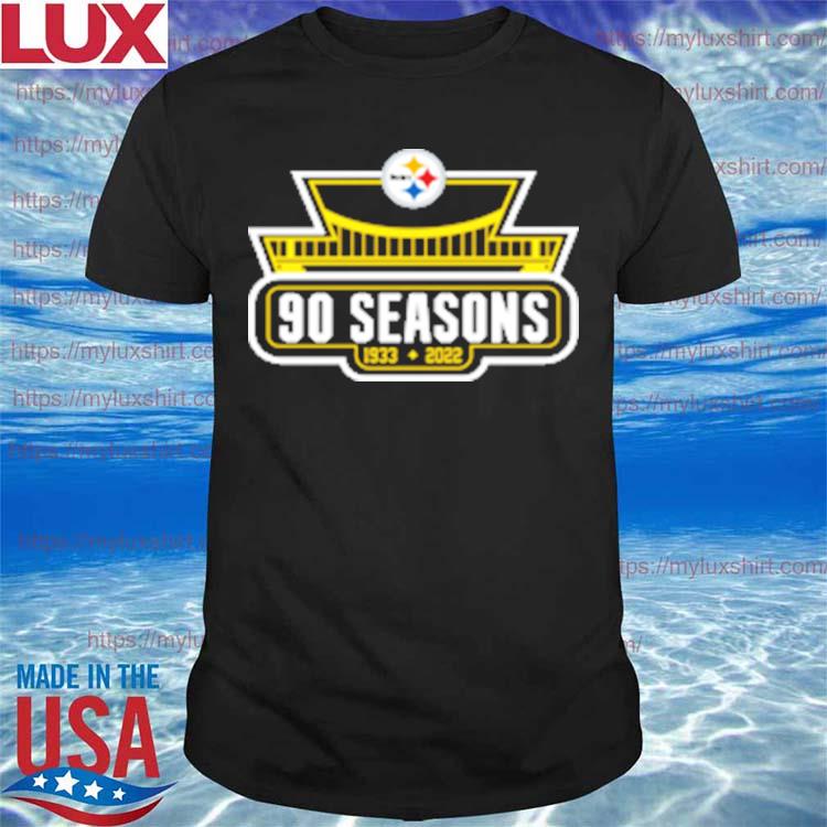 Pittsburgh Steelers 90th Season Logo 1933-2022 T-Shirt