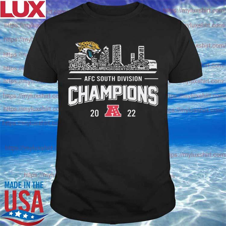 Jacksonville Jaguars team city AFC South Division Champions 2022 shirt,  hoodie, sweater, long sleeve and tank top