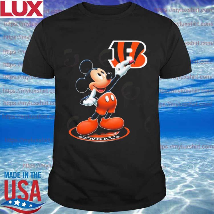 I Love The Bengals Mickey Mouse Cincinnati Bengals Sweatshirt 