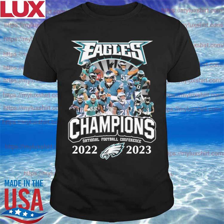 Official philadelphia Eagles 2022 2023 Champions National football Conference shirt