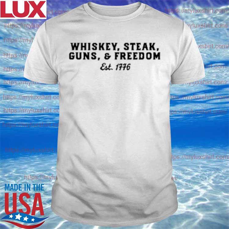 Patriot Crew Whiskey Steak Guns and Freedom T-Shirt