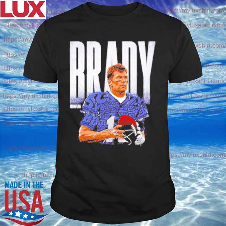 Tom Brady New England Statistics Bold Football Shirt